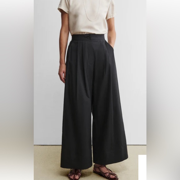 Rachel Comey Pants - Rachel Comey Black Wide-Leg Coxone Trousers